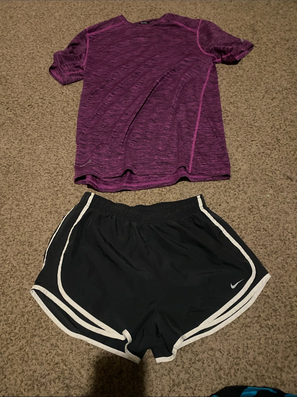 Nike Black and White Athletic Shorts